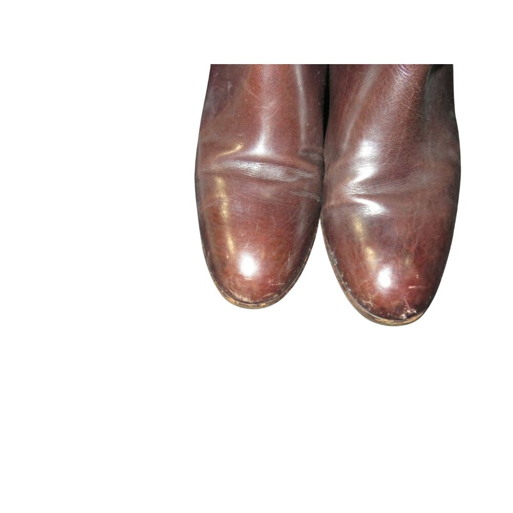 Vintage Celine Italian Leather Riding Boots in Cognac Brown Women's sz 6 Eur 36 - Picture 2 of 11